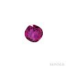 Unmounted Ruby, the cushion-cut ruby weighing 0.96 cts. Note: Accompanied by AGL document no. 1096339, dated November 6, 2018, stating