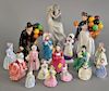 Figural porcelain group to include Royal Doulton Balloon Man and Woman, Lladro, eight small Royal Doulton figures, and six Coalport ...
