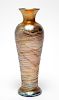 Durand Gold Iridescent Threaded Art Glass Vase