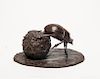 Terry Owen Mathews Dung Beetle Bronze Sculpture