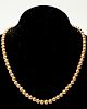 10K Yellow Gold Beads 18.5" Necklace