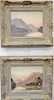 Thomas C. Blake (b. 1890), oil on board, pair of mountainous landscapes, signed lower right Thos. C. Blake, 8" x 10".