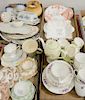 Five tray lots of porcelain and china to include Wileman ironstone, Lefton china cups and saucers, et.