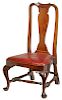 New England Queen Anne Walnut Slipper Chair
