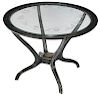 Modern Glass Top Zodiac Occasional Table