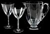 Lalique Phalsbourg Pitcher with Six Wine Stems