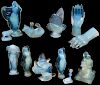 12 Sabino Glass Opalescent Figurines