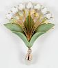 Art Nouveau Flower Brooch