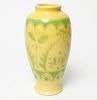Japanese Awaji Manner Glazed Pottery 9.5" Vase
