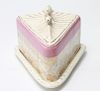 Ceramic Cheese Dome w Gilt & Pink Decoration