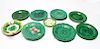Wedgwood Majolica Cabbage Leaf Plates & Others, 15