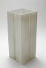 Modern White Cased Glass Umbrella Stand / Vase