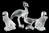 Four Lalique Frosted Animal Figures