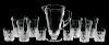 Eleven Lalique Napsbury Glasses, Treves Pitcher