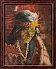 Oil on Canvas Portrait of a Navajo Indian