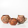 Three Southwest Polychrome Pottery Vessels