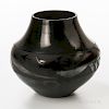 Large San Ildefonso Black-on-black Pottery Olla