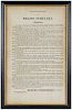 1820 Bremo Seminary Framed Rules and Regulations