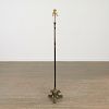 Oscar Bach patinated bronze floor lamp