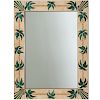 Mexican Modern stone inlaid palm tree mirror