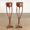 Pair Continental Neoclassic torchiere stands