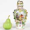 Carl Thieme Lidded Floral Porcelain Urn