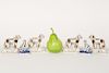 Group 6, Porcelain Diminutive Dog Figurines