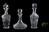 Three Waterford Crystal Decanters