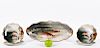 Coiffe Limoges Hand Painted Fish Service, 5 pc