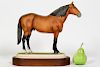 Boehm Horse on Stand "Adios" Porcelain Figurine