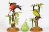 Pair, Doughty Scarlet Tanagers w/ Original Boxes