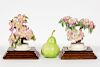 Pair, Doughty Apple Blossoms on Stands, w/ Boxes