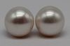 JEWELRY. Pair of 14kt Gold and Cultured Pearl