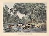 Fording the River - Fanny Palmer - Currier & Ives