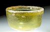 Roman Glass Bowl - Citrine Hues