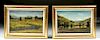 Lot of 2 Framed S. Smalzel Landscape Paintings - 2000s