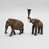 Two Indian Bronze Models of Elephants
