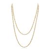 Indian Gold and Rose-Cut Diamond Long Chain Necklace