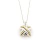 Tiffany & Co 925 Silver 18k YGold X Crossover Pendant