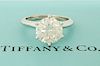 Tiffany & Co Plat 2.74tcw Diamond  Engagement Ring.