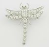 Tiffany & Co Plat 0.15ct Diamond Dragonfly Pendant