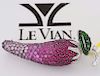 LeVian 4.74 ct 14K Gold Round Diamond Ruby Sapphire