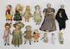 10 Miniature bisque dolls