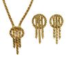 18 Kt. Gold Necklace, Earrings