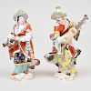 Pair of Meissen Porcelain Figures of Malabar Musicians