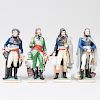 Four Porcelain Figures of French Generals 