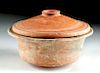Roman Redware Bowl and Lid