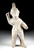 Tall Chinese Han Dynasty Pottery Spear Thrower