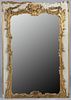 Louis XV Provincial Painted and Parcel-Gilt Mirror