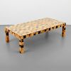 Tessellated Horn Coffee Table, Manner of Karl Springer